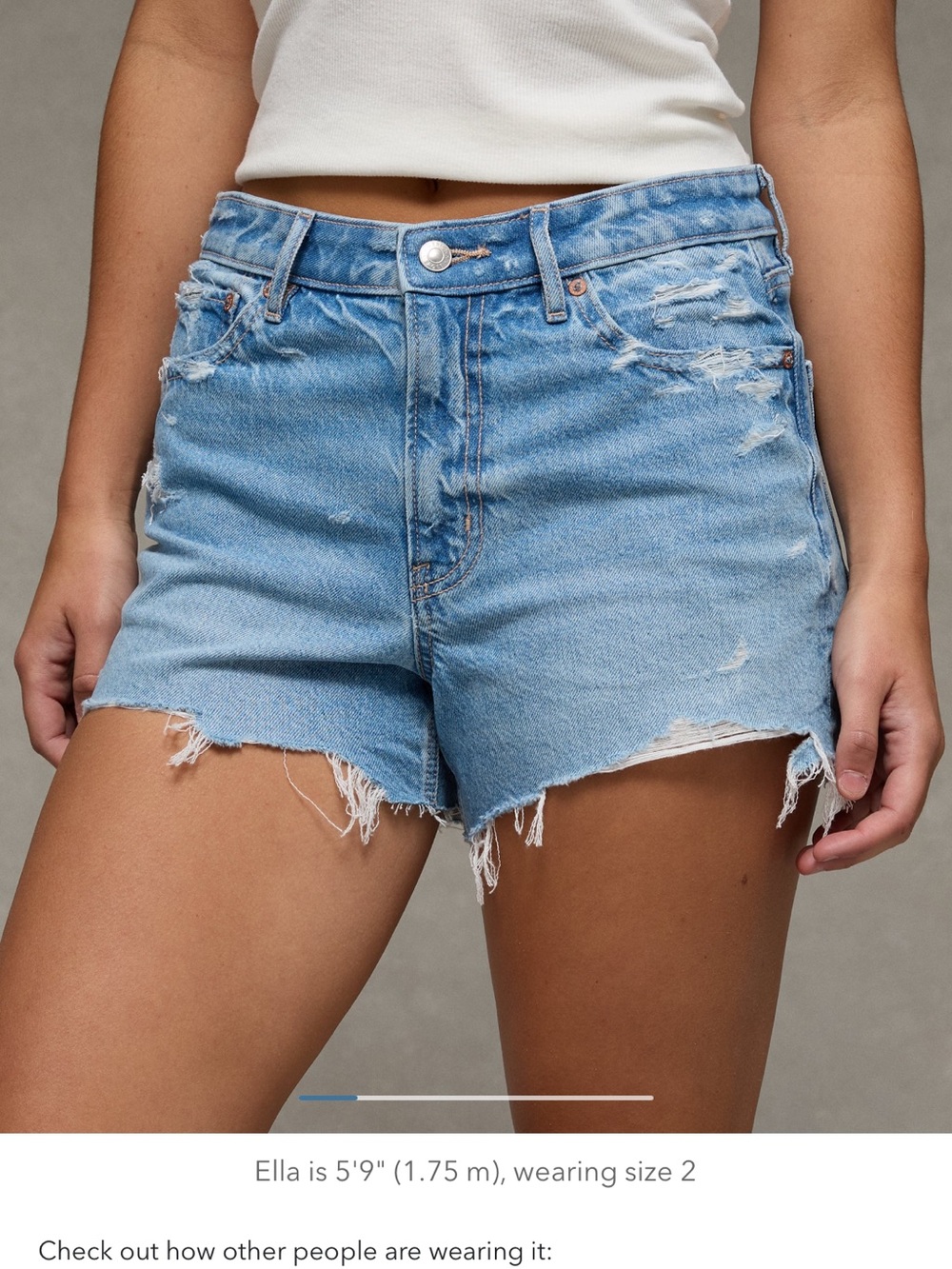 AE 3" Strigid Super High-Waisted Relaxed Denim Short